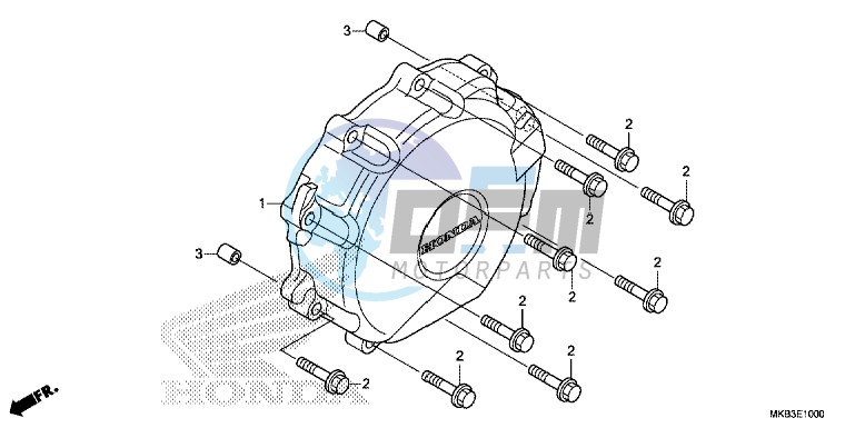 A.C. GENERATOR COVER ( CBR1000RR EXCEPT 2MA/ S)