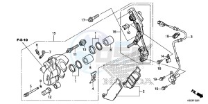 CBR300RAF CBR300RA Europe Direct - (ED) drawing FRONT BRAKE CALIPER (CBR250RA/300RA)