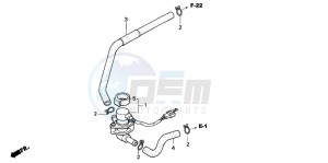 FJS600D SILVER WING drawing AIR INJECTION VALVE