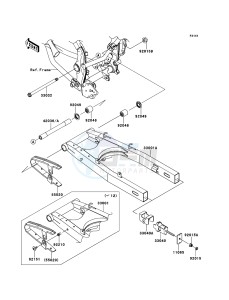 D-TRACKER_125 KLX125DDF XX (EU ME A(FRICA) drawing Swingarm