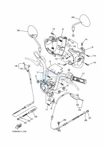 ED06 drawing STEERING HANDLE & CABLE