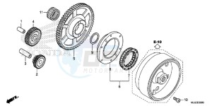 NC750SDE NC750SD Europe Direct - (ED) drawing STARTING CLUTCH