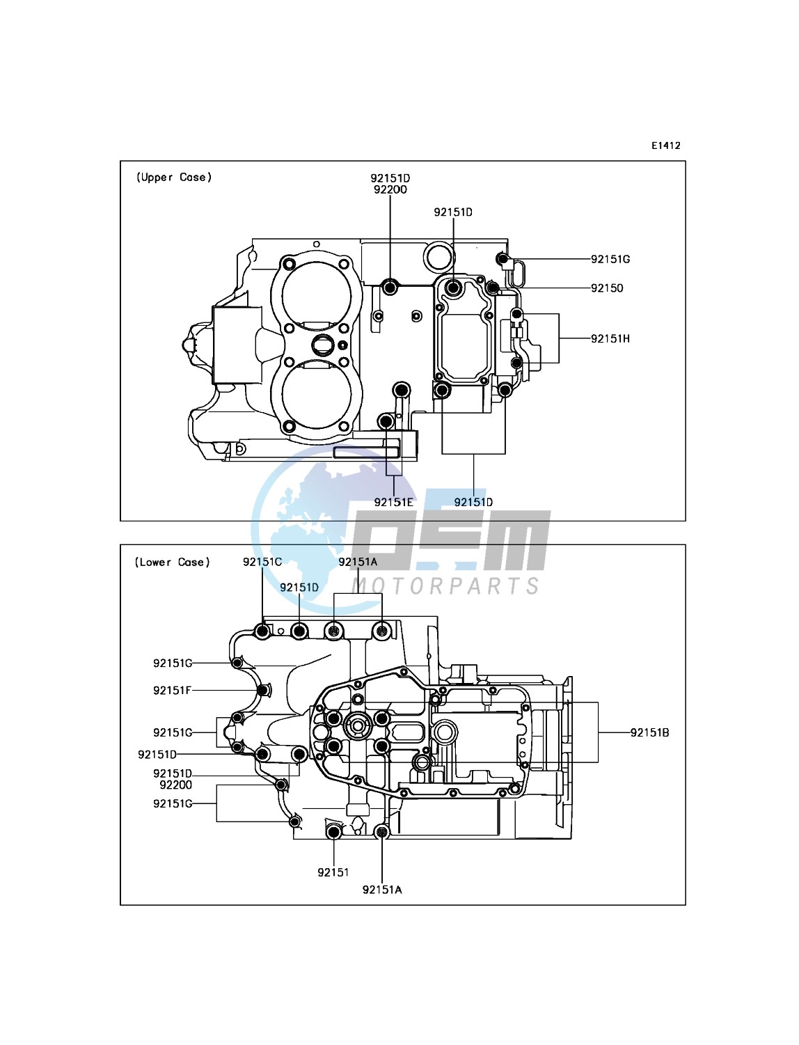 Crankcase Bolt Pattern