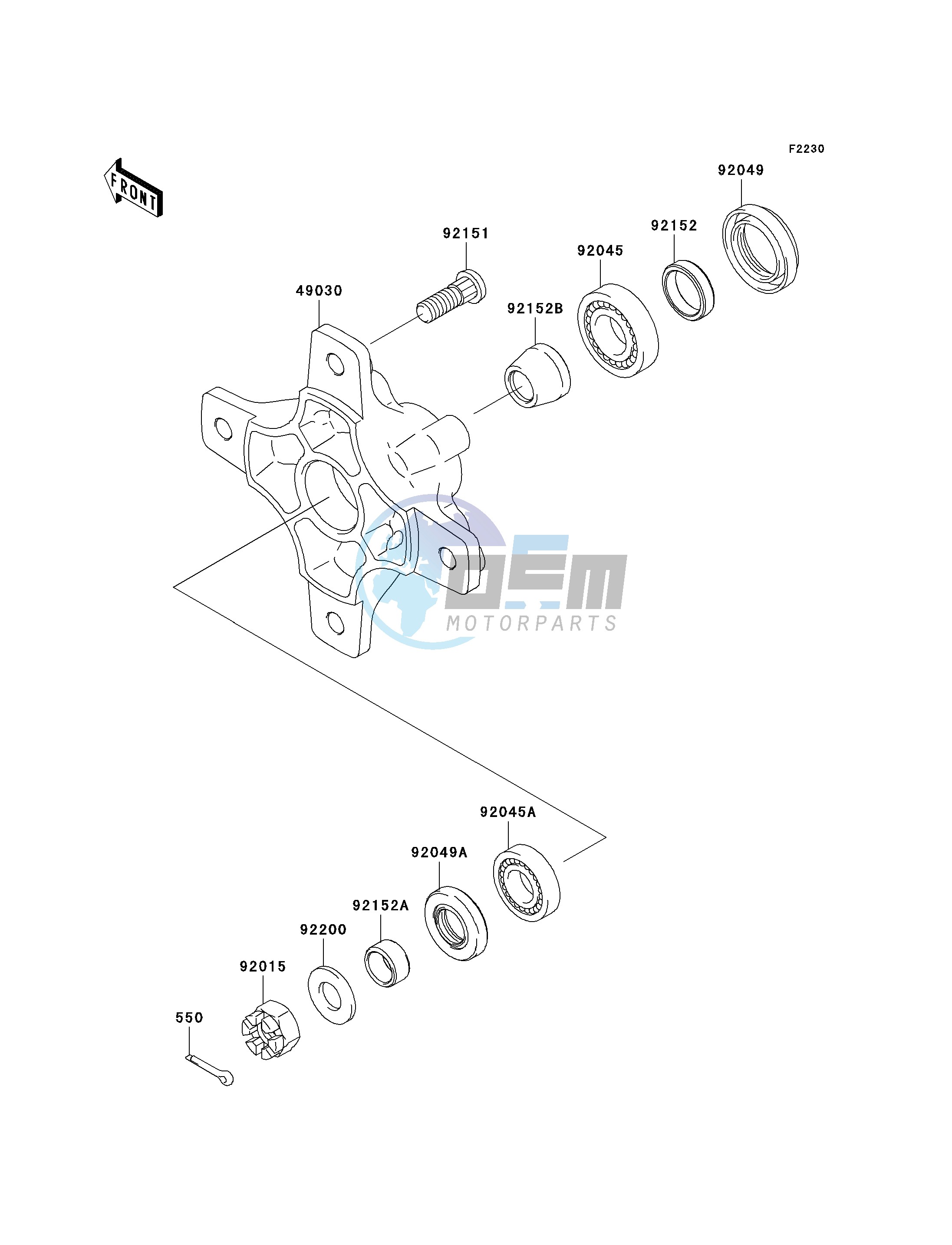 FRONT HUB