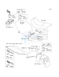 EX 500 D [NINJA 500R] (D6F-D9F) D6F drawing LABELS