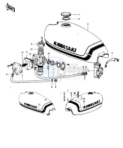 F9 A (-A) 350 drawing FUEL TANK -- F9-A- -