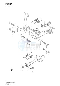 AN400 ABS BURGMAN EU-UK drawing STAND