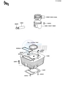 KZ 250 L [CSR BELT] (L1) [CSR BELT] drawing CYLINDER_PISTON