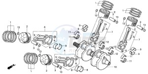 VF750C drawing CRANKSHAFT/PISTON