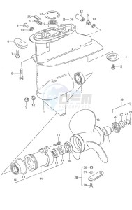 DF 9.9 drawing Gear Case