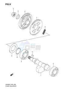 AN400 (E2) Burgman drawing CRANK BALANCER