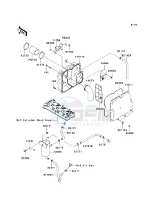 JT 1500 G [ULTRA LX] (G9F) G9F drawing INTAKE SILENCER