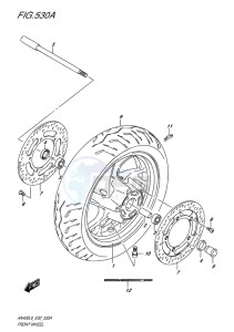 AN400 BURGMAN EU drawing FRONT WHEEL