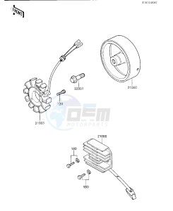 KZ 750 K [LTD BELT] (K1-K2 K2 CAN ONLY) [LTD BELT] drawing GENERATOR_REGULATOR