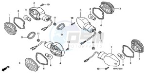 CBR125RWA France - (F / BLA CMF) drawing WINKER (CBR125RW7/RW9/RWA)