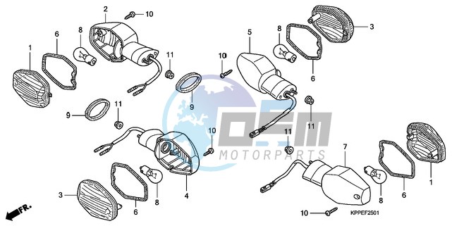 WINKER (CBR125RW7/RW9/RWA)