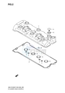 GSX-R1000 (E3-E28) drawing CYLINDER HEAD COVER