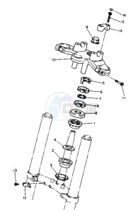 XJ S DIVERSION 600 drawing STEERING