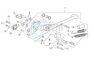 TUONO 1100 V4 RF E4 ABS (APAC) drawing Central stand