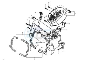 SHARK - 150 cc drawing AIR SHROUD