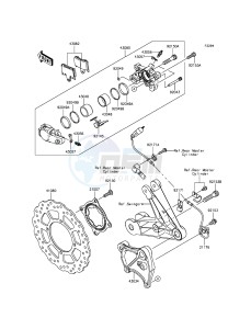 1400GTR ABS ZG1400EGF FR GB XX (EU ME A(FRICA) drawing Rear Brake