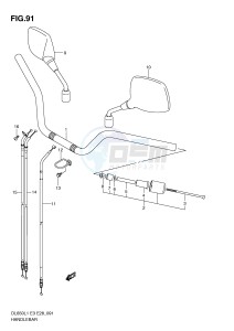 DL650 (E3) V-Strom drawing HANDLEBAR (DL650AL1 E33)