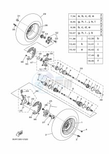 YFM450FWBD KODIAK 450 (B5R3) drawing FRONT WHEEL