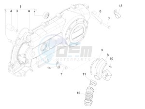 Sprint 50 4T 4V (NAFTA) drawing Crankcase cover - Crankcase cooling