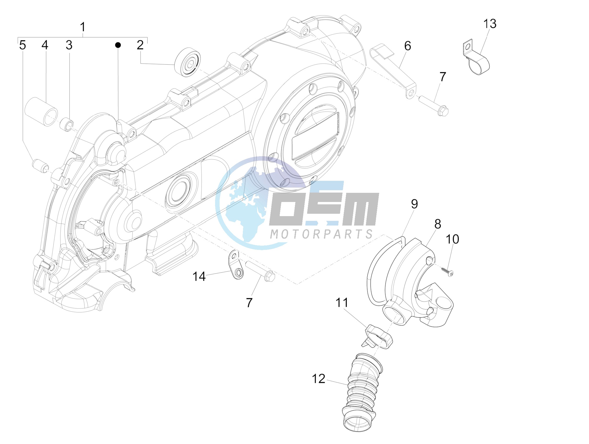 Crankcase cover - Crankcase cooling