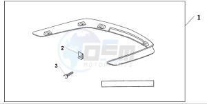 GL1800A drawing TRUNK LOWER SPOILER (NH496M)9P