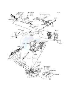 VERSYS 1000 KLZ1000BFF FR GB XX (EU ME A(FRICA) drawing Muffler(s)