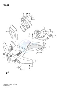 LT-A750X (P28-P33) drawing FRONT GRILLE (LT-A750XL1 P28)