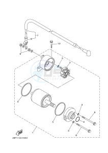 YFM700FWA YFM700DE GRIZZLY 700 (2ES2 2ES3) drawing STARTING MOTOR