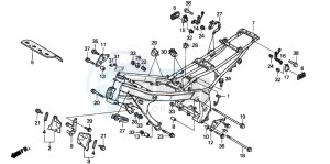 CBR600F3 drawing FRAME BODY