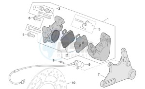 ETV 1000 Capo Nord - Rally Capo Nord drawing Rear master brake cylinder