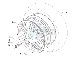 S 50 4T 2V 25 Kmh NL drawing Rear Wheel