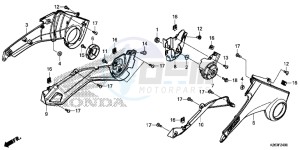 MSX125D MSX125 UK - (E) drawing SIDE COVER