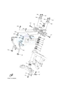 XT250 XT250E SEROW (1YB7) drawing STEERING