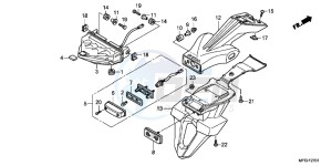 CB600FC drawing TAILLIGHT (2)