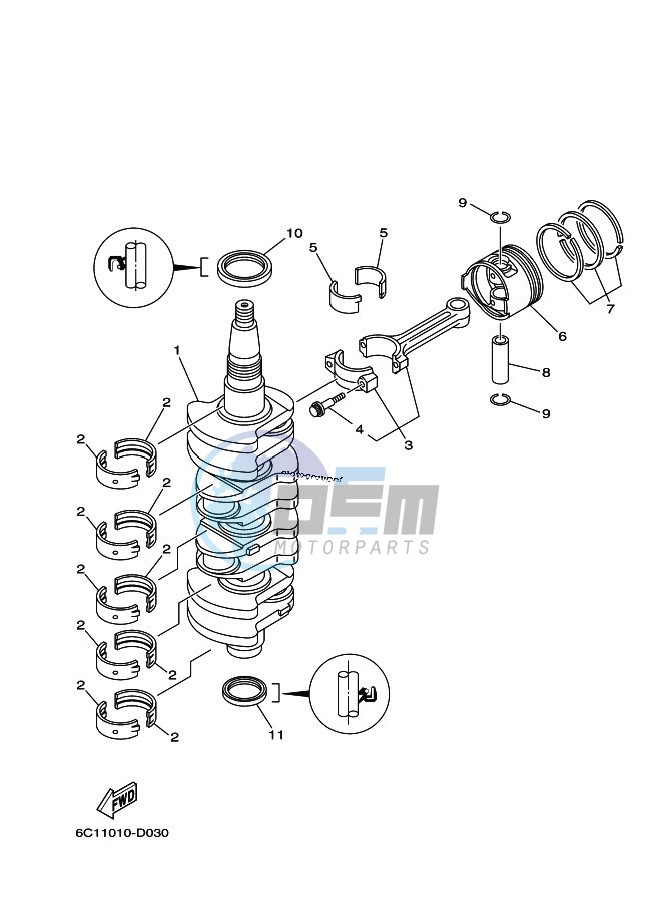 CRANKSHAFT--PISTON