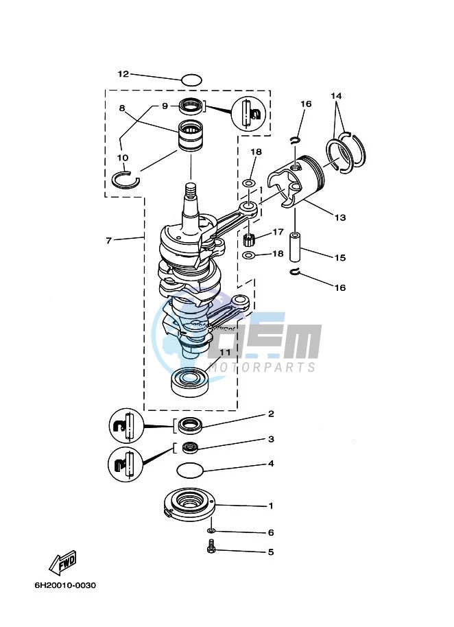 CRANKSHAFT--PISTON