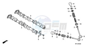 CBR1000RRA F / CMF drawing CAMSHAFT/VALVE