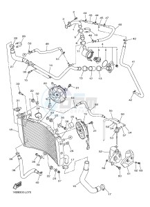 YZF-R1 YZF-R1M 998 R1 (2SG5 2SG6) drawing RADIATOR & HOSE