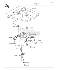 Z1000SX ZX1000LEF FR GB XX (EU ME A(FRICA) drawing Accessory(Single Seat Cover)