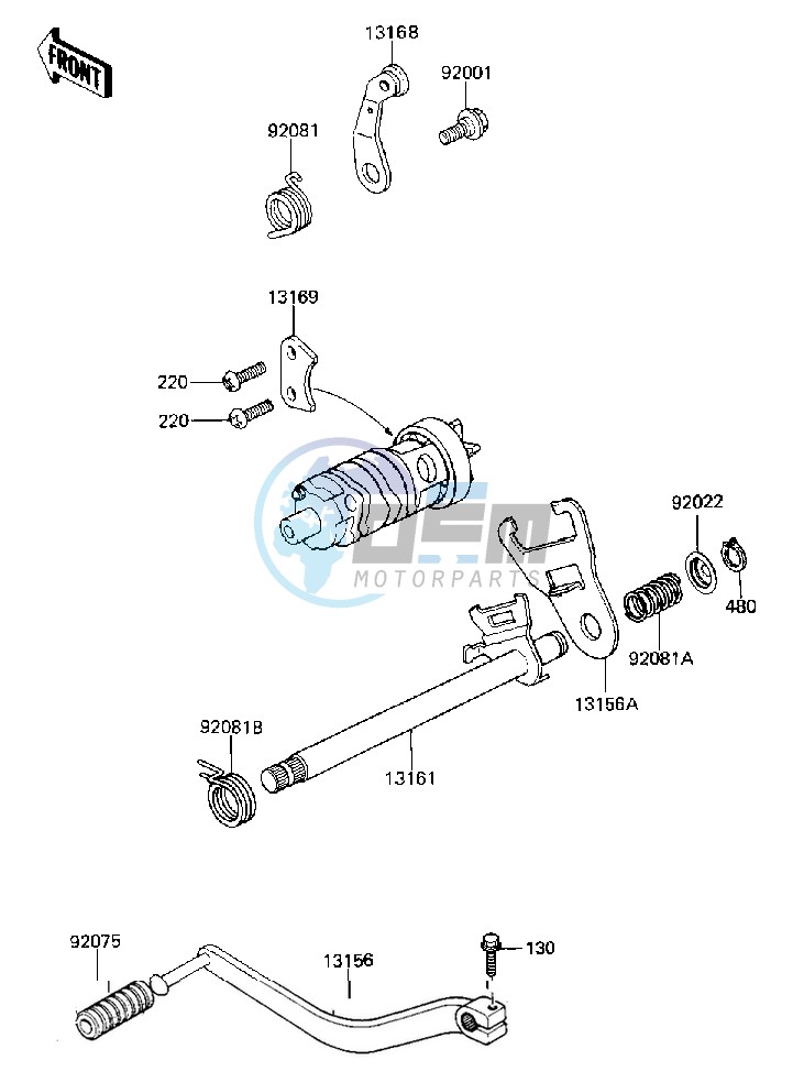 GEAR CHANGE MECHANISM -- 84-85 C2_C3- -