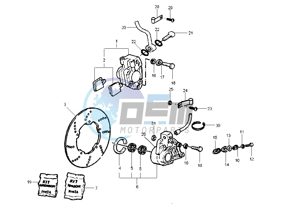 Front brake caliper