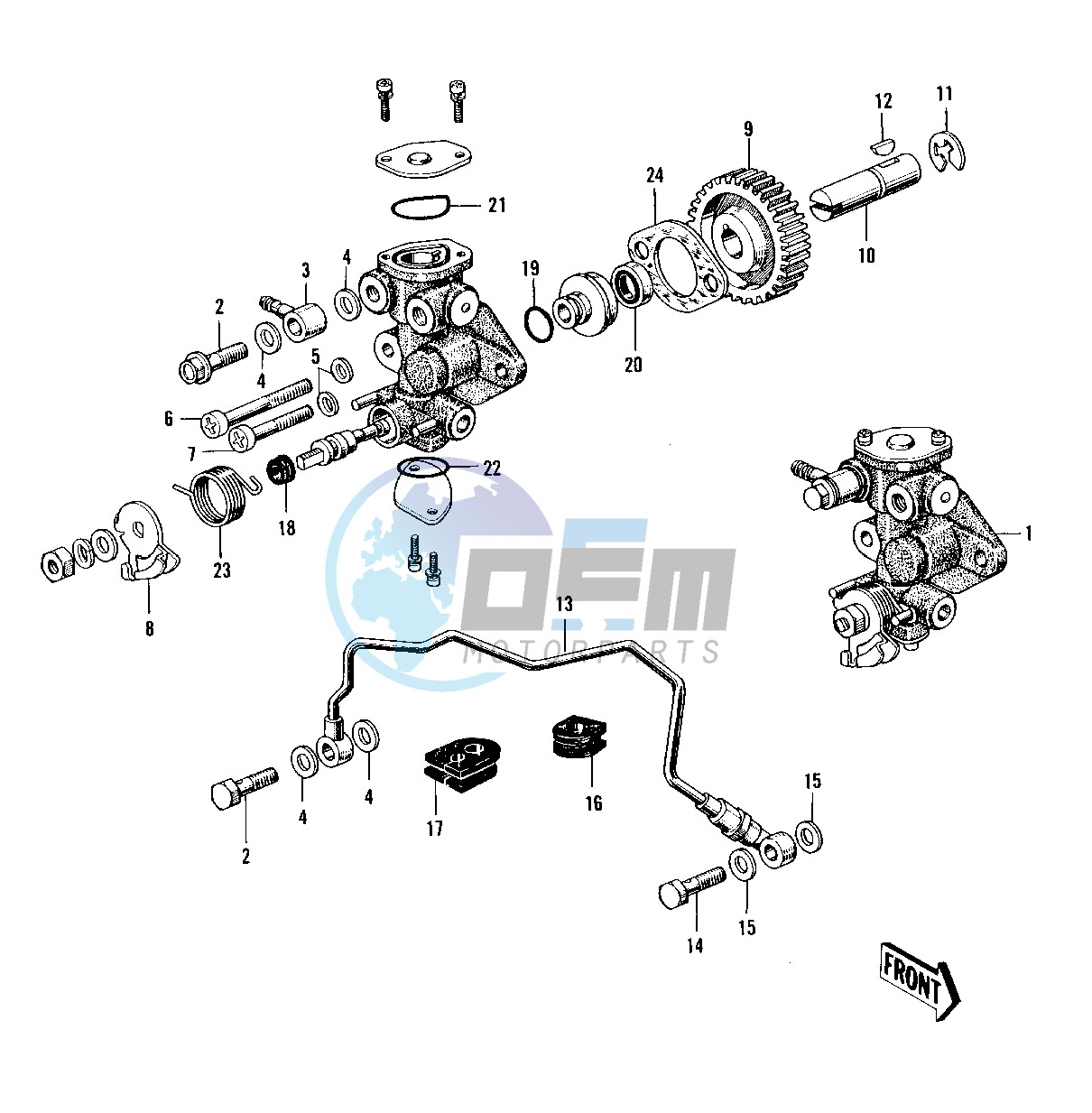 OIL PUMP -- 70-73- -