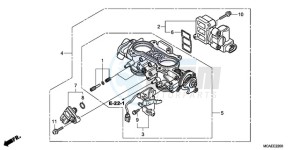 GL18009 France - (F / CMF) drawing THROTTLE BODY