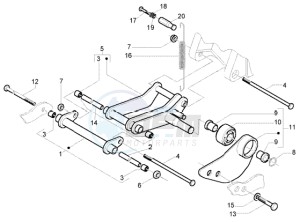 Fly 150 4t drawing Swinging arm