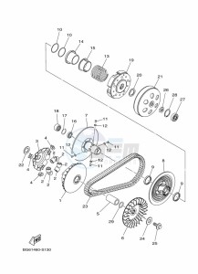 GPD155-A NMAX 155 (BBD5) drawing REAR BRAKE CALIPER